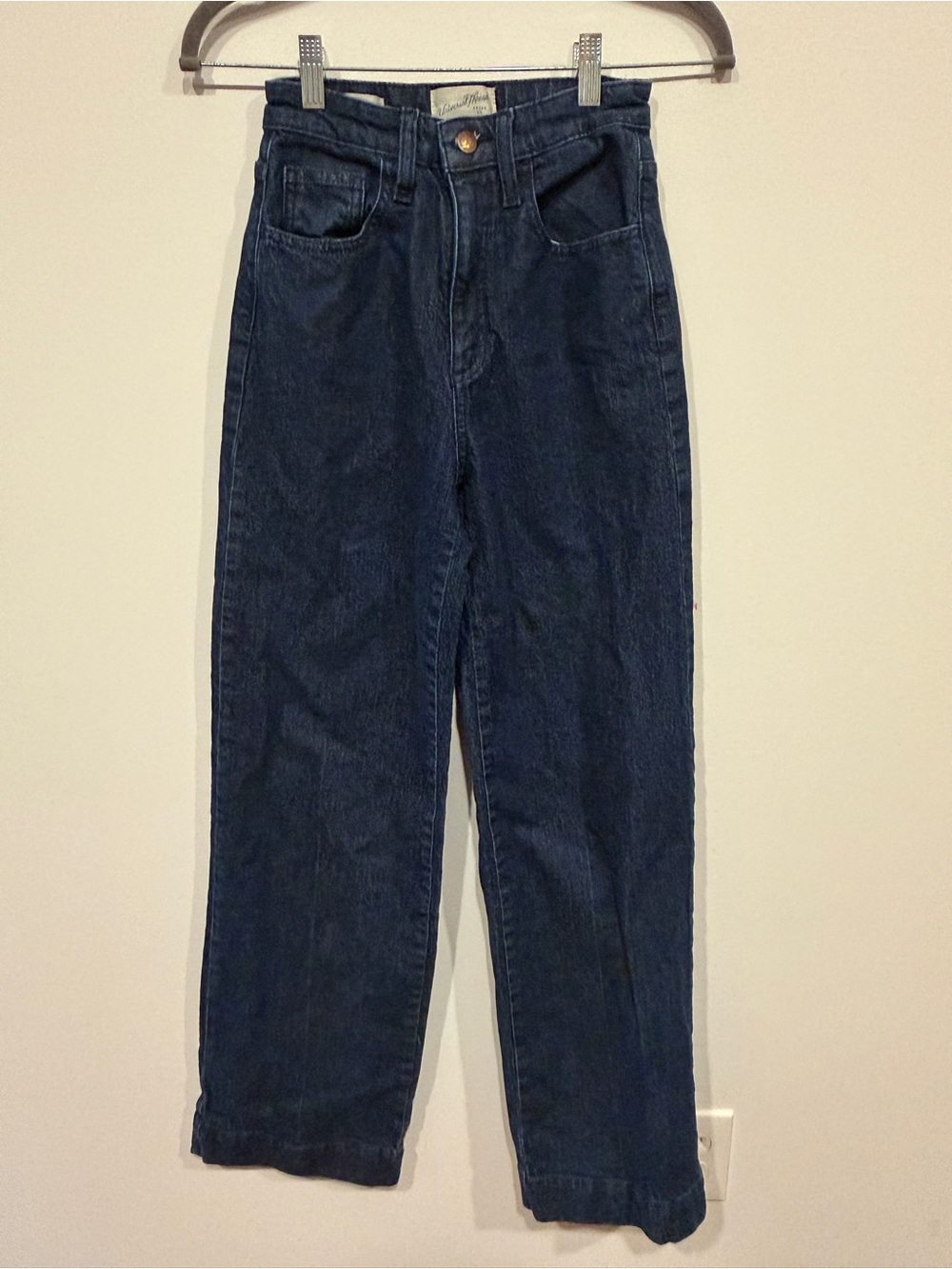 Universal Thread High Rise Wide Leg Dark Wash Denim Jean - Size 00R